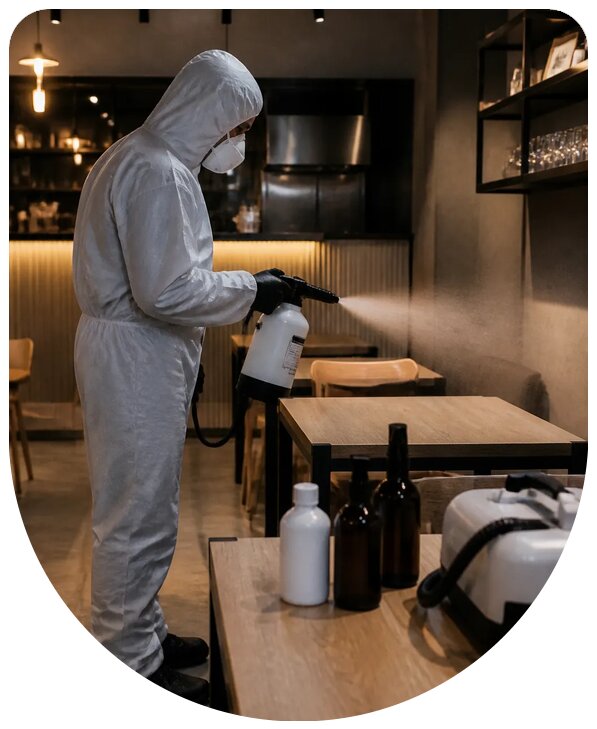 Дезинфекция кафе в Переславле-Залесском санитарная обработка помещений